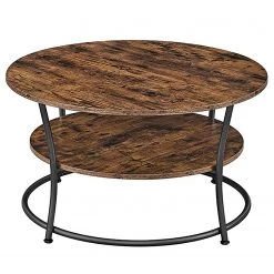 Red Living Table basse Raphine - Marron / Noir