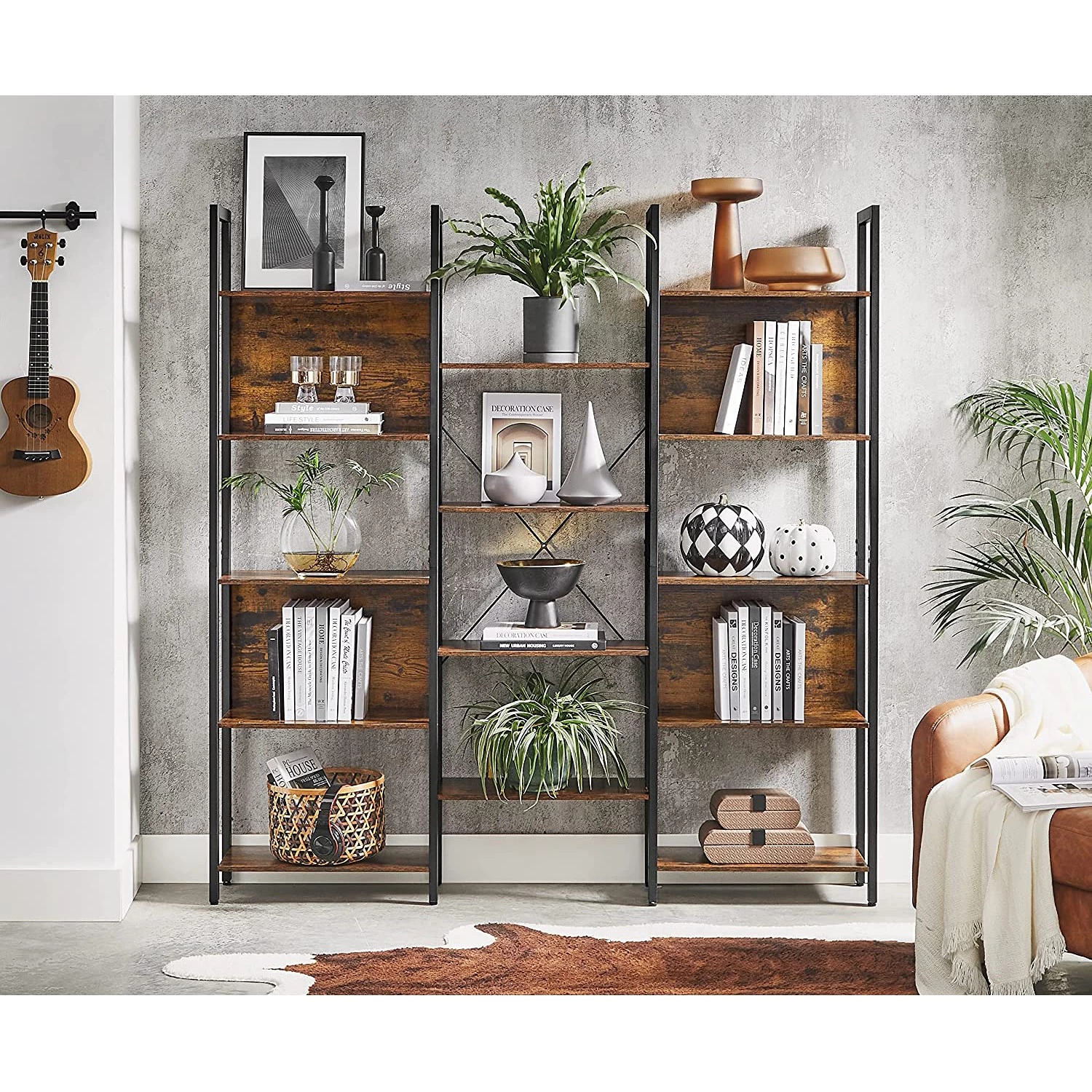 Red Living Étagère Leesville IV - Marron / Noir 5 Red Living Étagère Leesville IV - Marron / Noir – Image 3