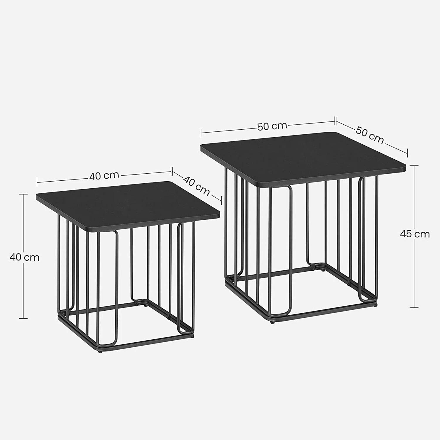 Red Living Bout de canapé Solidus Linu - Métal - Noir 8 Red Living Bout de canapé Solidus Linu - Métal - Noir – Image 6