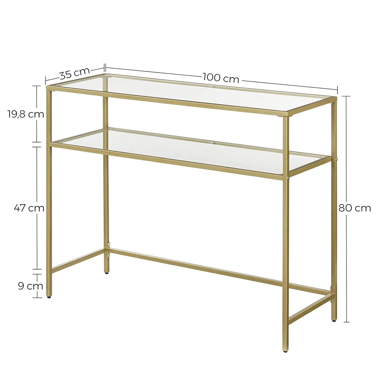 Loftscape Console Poygan I - Doré 9 Loftscape Console Poygan I - Doré – Image 7