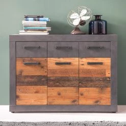 Trendteam Buffet Indy II - Imitation bois recyclé / Anthracite 10 Trendteam Buffet Indy II - Imitation bois recyclé / Anthracite -Meubles de salon Soldes 1000353496 220520 021 MOOD DETAILS P000000001000353496 mood