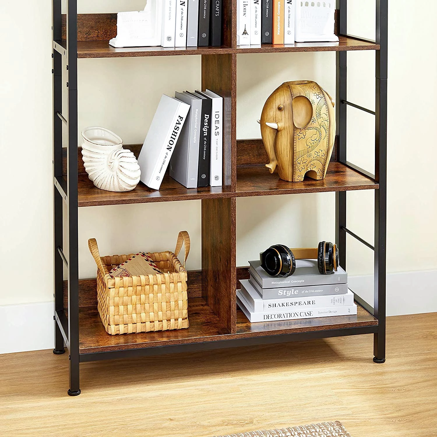 Red Living Étagère Niolon IV - Marron / Noir 7 Red Living Étagère Niolon IV - Marron / Noir – Image 5
