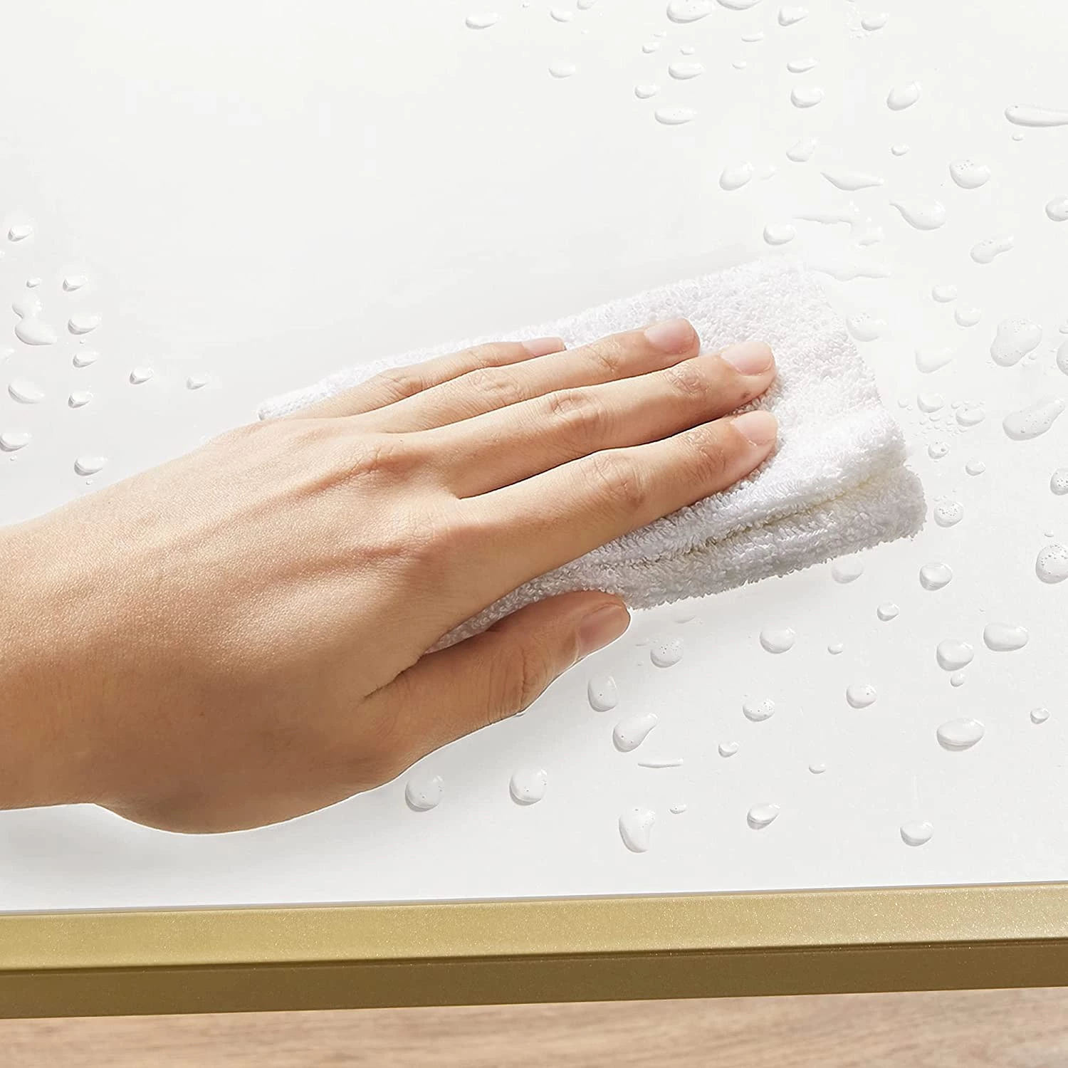 Red Living Console Poygan III - Blanc / Doré 6 Red Living Console Poygan III - Blanc / Doré – Image 4