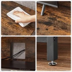 Red Living Banc TV Leesville - Marron / Noir -Meubles de salon Soldes 1000355232 220601 033 DETAILS P000000001000355232