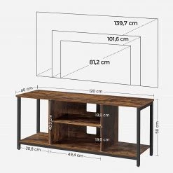 Red Living Banc TV Leesville - Marron / Noir -Meubles de salon Soldes 1000355232 220601 500 SKETCH DETAILS P000000001000355232 sketch