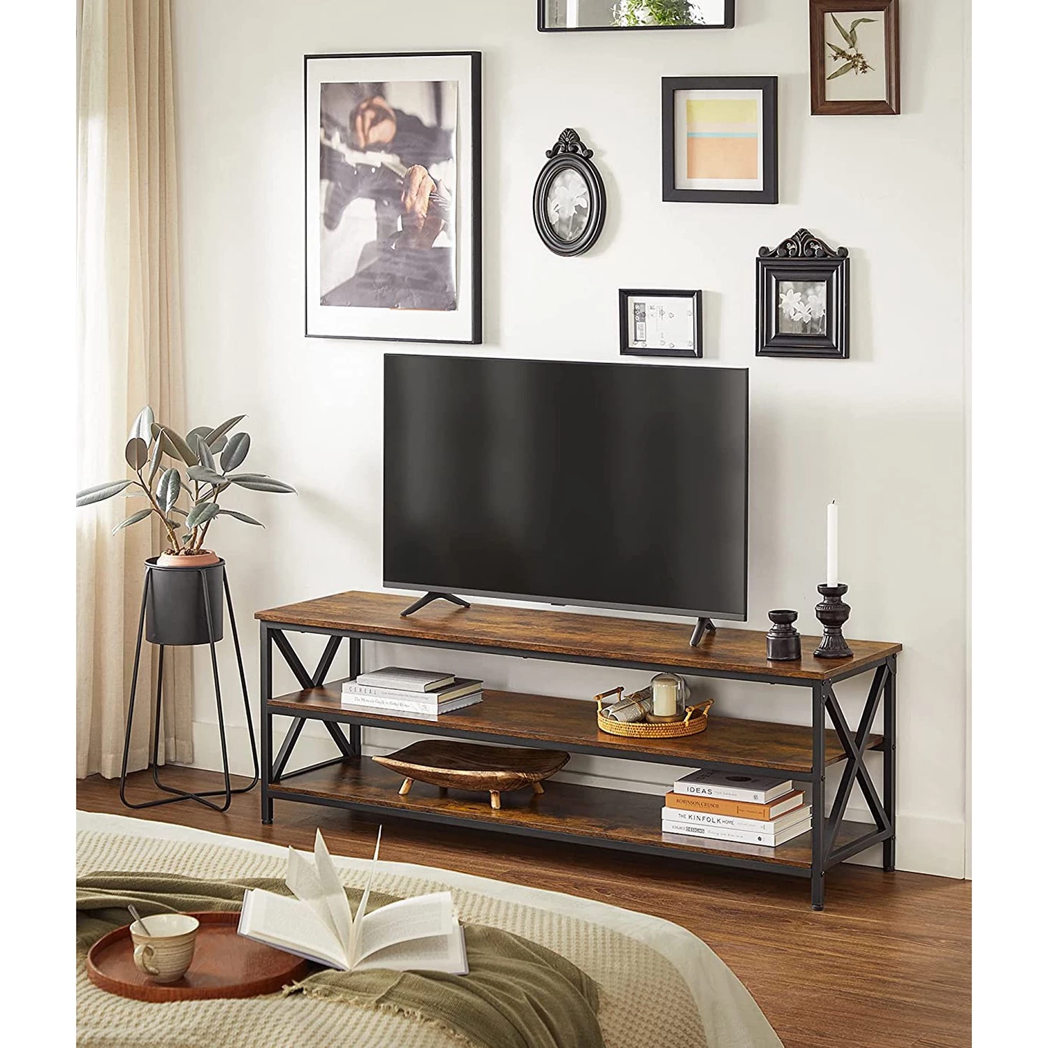 Red Living Banc TV Molalla - Marron / Noir 5 Red Living Banc TV Molalla - Marron / Noir – Image 3