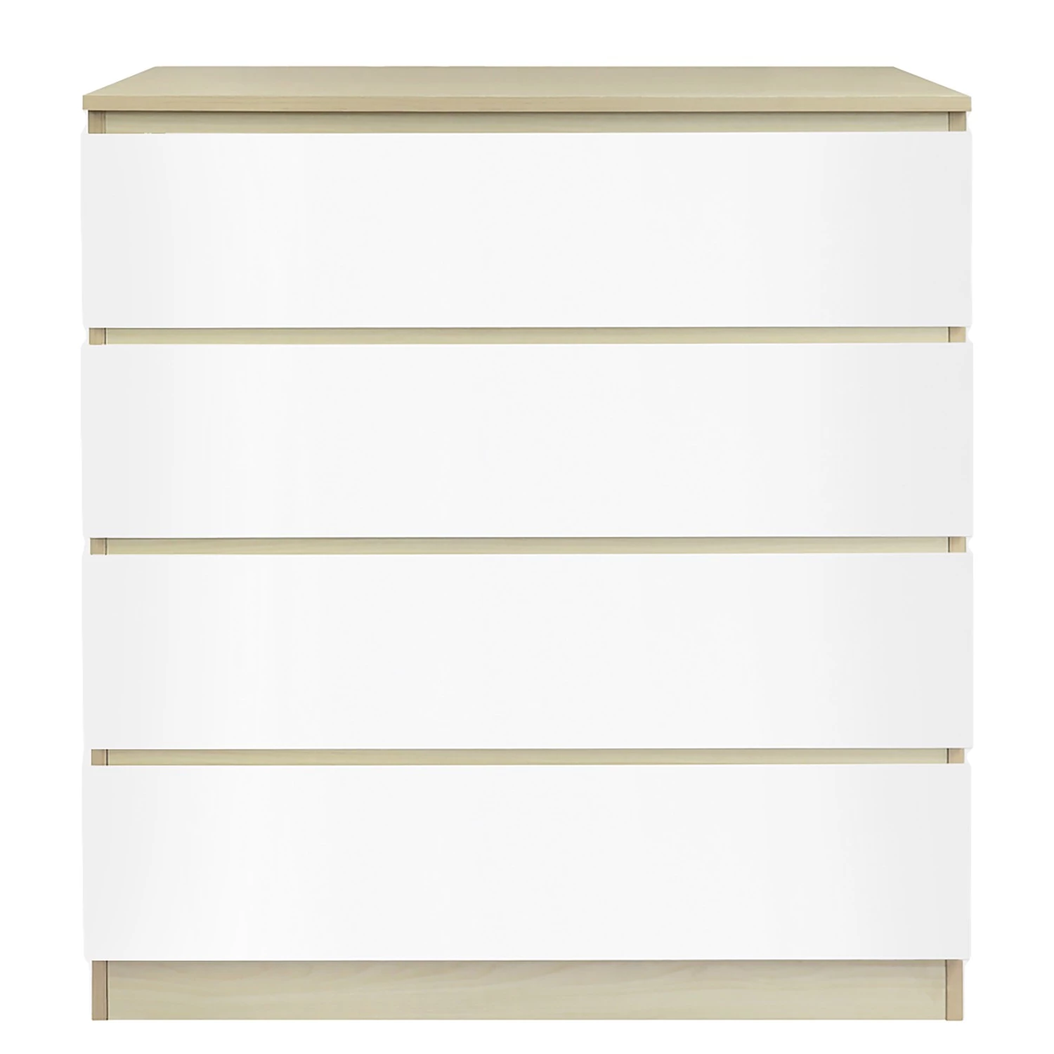 Norrwood Commode Splendid Night - Blanc brillant / Imitation chêne Sonoma 5 Norrwood Commode Splendid Night - Blanc brillant / Imitation chêne Sonoma – Image 3