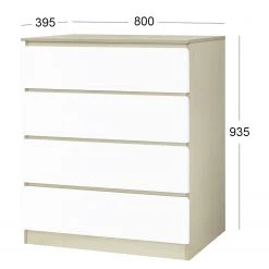 Norrwood Commode Splendid Night - Blanc brillant / Imitation chêne Sonoma 15 Norrwood Commode Splendid Night - Blanc brillant / Imitation chêne Sonoma -Meubles de salon Soldes 1000355300 220603 500 SKETCH DETAILS P000000001000355300 sketch