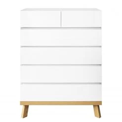 Norrwood Commode Skön - Blanc / Imitation chêne -Meubles de salon Soldes 1000355301 220603 030 DETAILS P000000001000355301