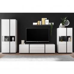 Loftscape Ensemble meubles TV Muuga I (4 éléments) - Blanc / Gris