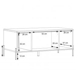 Loftscape Table basse Ozora - Blanc brillant / Blanc mat 15 Loftscape Table basse Ozora - Blanc brillant / Blanc mat -Meubles de salon Soldes 1000356693 220603 501 SKETCH DETAILS P000000001000356693 sketch