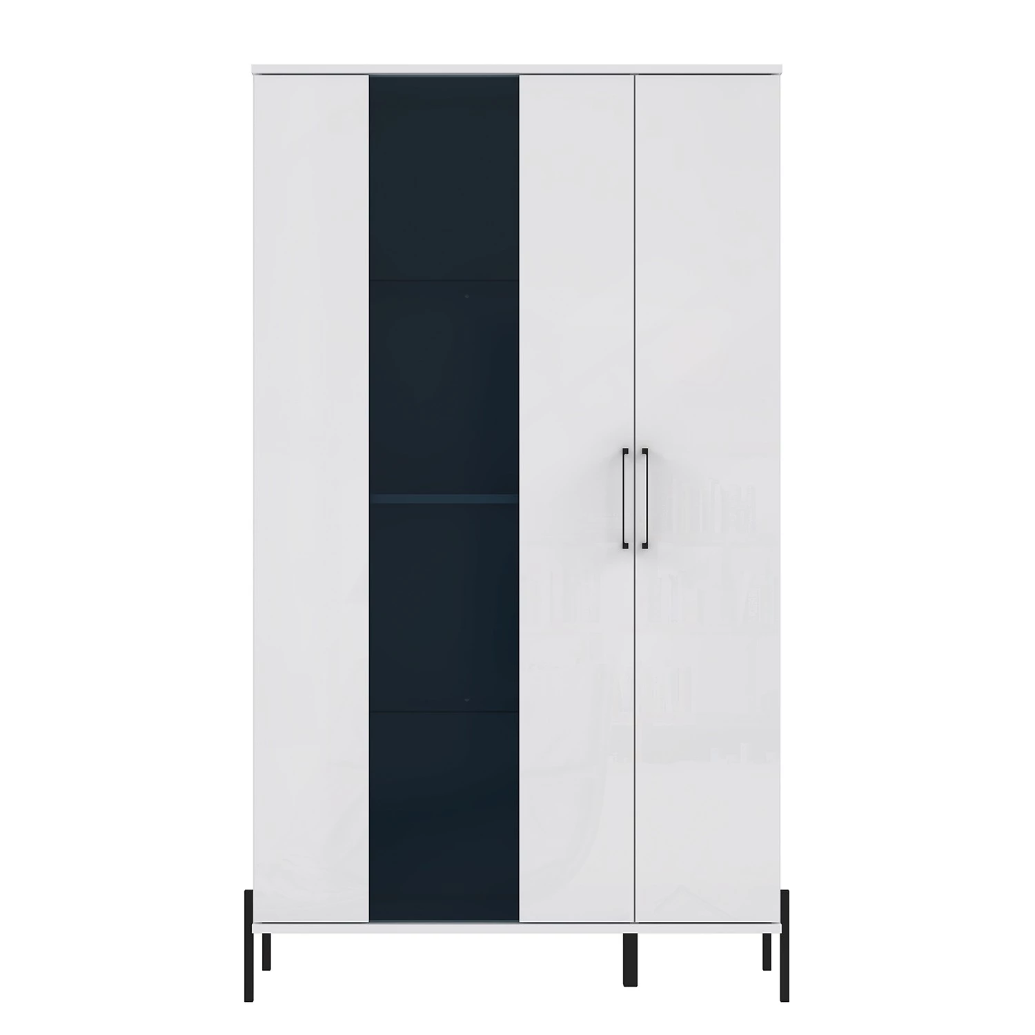 Loftscape Armoire Ozora - Blanc brillant / Blanc mat 5 Loftscape Armoire Ozora - Blanc brillant / Blanc mat – Image 3