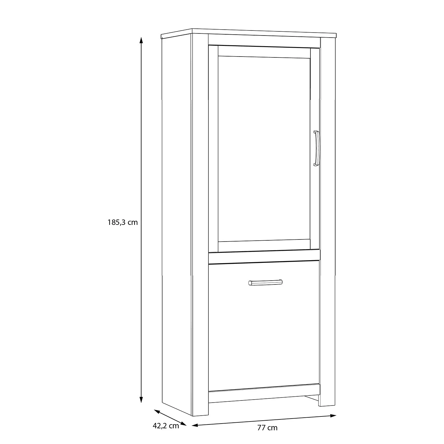 Loftscape Vitrine Verolme - Imitation chêne 7 Loftscape Vitrine Verolme - Imitation chêne – Image 5