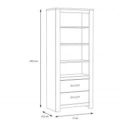 Loftscape Étagère Verolme - Imitation chêne 10 Loftscape Étagère Verolme - Imitation chêne -Meubles de salon Soldes 1000356719 220603 500 SKETCH DETAILS P000000001000356719 sketch