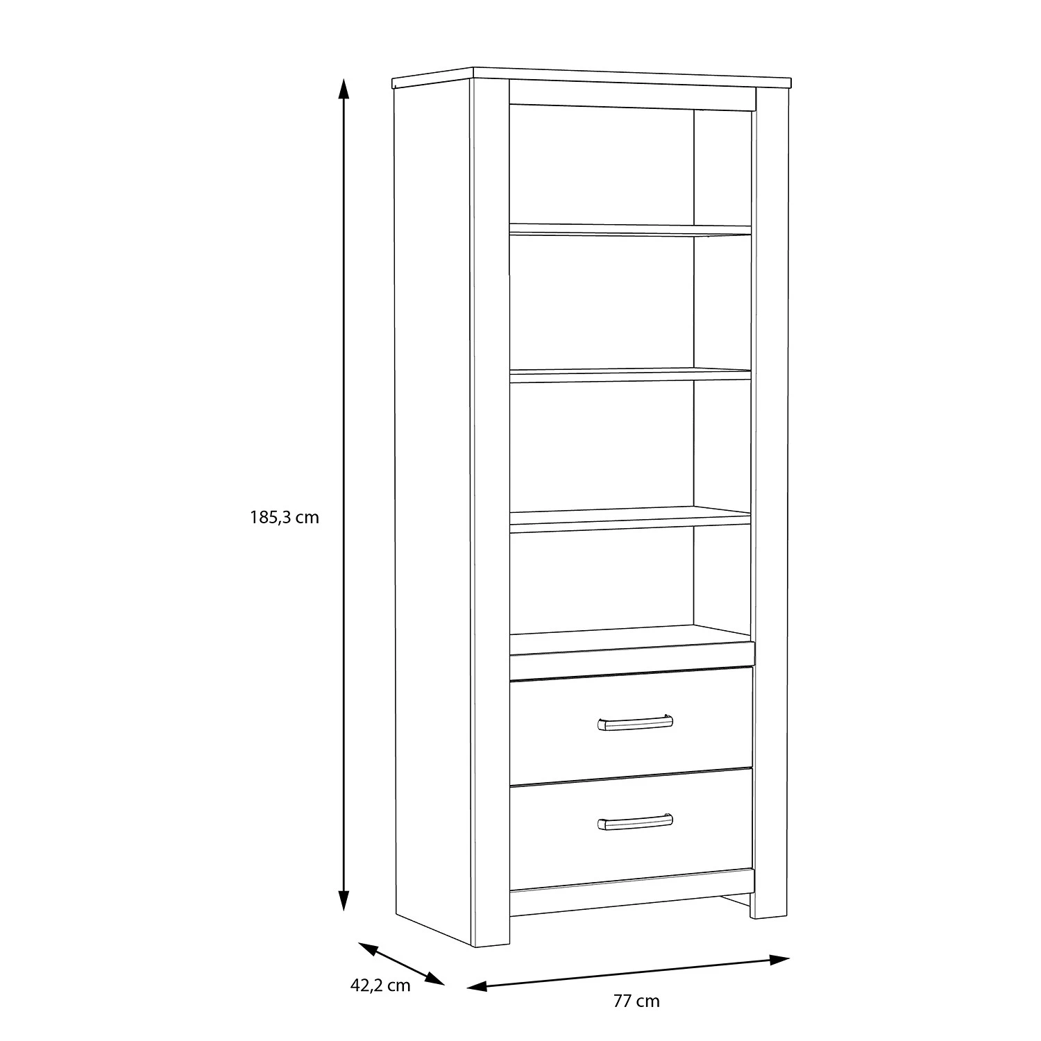 Loftscape Étagère Verolme - Imitation chêne 6 Loftscape Étagère Verolme - Imitation chêne – Image 4