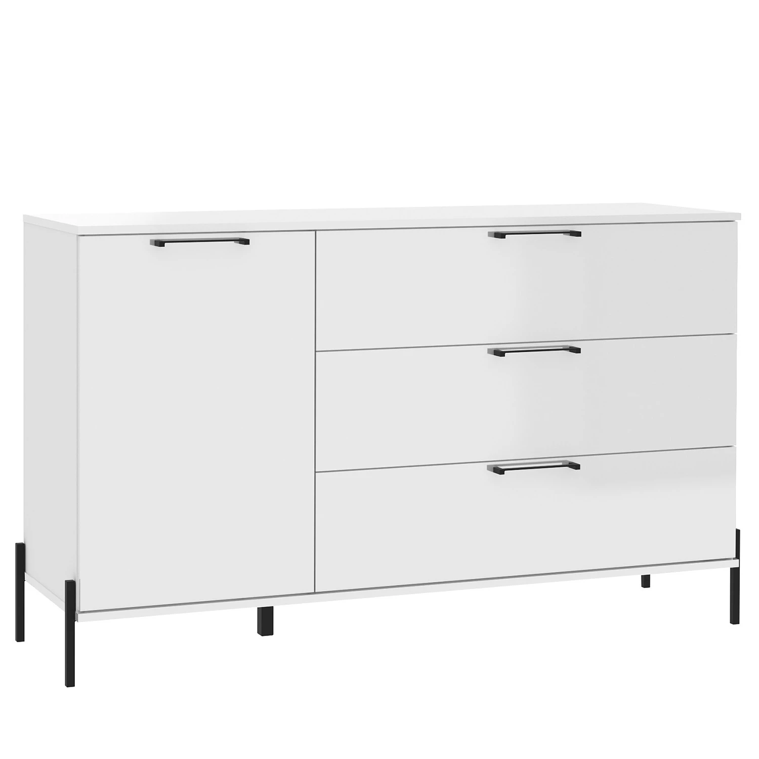 Loftscape Buffet Ozora I - Blanc brillant / Blanc mat 3 Loftscape Buffet Ozora I - Blanc brillant / Blanc mat