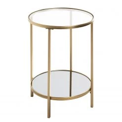 Loftscape Bout de canapé Pag IV - Verre / Métal - Doré