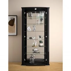 Fredriks Vitrine Nysa II - Avec éclairage inclus - Noir brillant 11 Fredriks Vitrine Nysa II - Avec éclairage inclus - Noir brillant -Meubles de salon Soldes 1000357369 220609 021 MOOD DETAILS P000000001000357369 mood