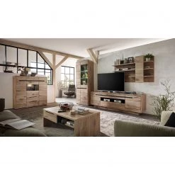 Loftscape Buffet haut Tallard - Avec éclairage - Imitation chêne / Graphite -Meubles de salon Soldes 1000357966 220608 021 MOOD DETAILS P000000001000357966 mood