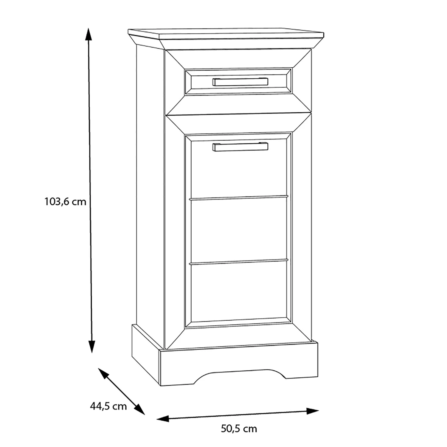 Ridgevalley Commode New Dessa I - Imitation pin blanc 10 Ridgevalley Commode New Dessa I - Imitation pin blanc – Image 8