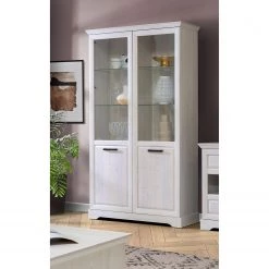 Ridgevalley Vitrine double New Dessa - Imitation pin blanc 12 Ridgevalley Vitrine double New Dessa - Imitation pin blanc -Meubles de salon Soldes 1000358000 220616 020 MOOD DETAILS P000000001000358000 mood