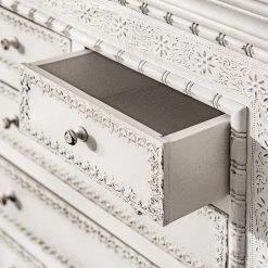 Ridgevalley Commode Missoula - Manguier massif - Blanc vintage -Meubles de salon Soldes 1000359912 220624 032 DETAILS P000000001000359912