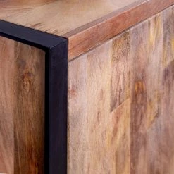 Red Living Enfilade Vallentuna - Manguier massif / Métal - Manguier / Noir 21 Red Living Enfilade Vallentuna - Manguier massif / Métal - Manguier / Noir -Meubles de salon Soldes 1000359913 220621 040 DETAILS P000000001000359913