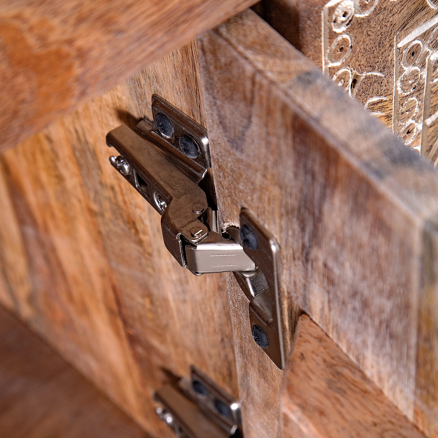 Red Living Enfilade Vallentuna - Manguier massif / Métal - Manguier / Noir 12 Red Living Enfilade Vallentuna - Manguier massif / Métal - Manguier / Noir – Image 10