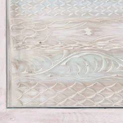 Ridgevalley Table basse Missoula - Verre / Manguier massif - Blanc vintage 18 Ridgevalley Table basse Missoula - Verre / Manguier massif - Blanc vintage -Meubles de salon Soldes 1000359914 220624 035 DETAILS P000000001000359914