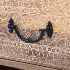 Red Living Buffet Vallentuna - Manguier massif / Métal - Manguier / Noir -Meubles de salon Soldes 1000359916 220621 055 DETAILS P000000001000359916