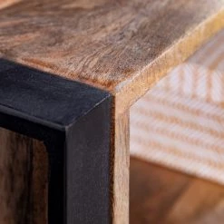 Red Living Meuble TV Vallentuna - Manguier massif / Métal - Manguier / Noir 19 Red Living Meuble TV Vallentuna - Manguier massif / Métal - Manguier / Noir -Meubles de salon Soldes 1000359919 220621 047 DETAILS P000000001000359919