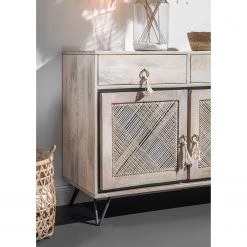 Ridgevalley Enfilade Lumby I - Manguier massif - Manguier clair / Gris 13 Ridgevalley Enfilade Lumby I - Manguier massif - Manguier clair / Gris -Meubles de salon Soldes 1000359920 220621 022 MOOD DETAILS P000000001000359920 mood
