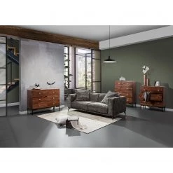 Red Living Commode Telados - Manguier massif / Métal - Manguier foncé / Noir -Meubles de salon Soldes 1000359922 220621 022 MOOD DETAILS P000000001000359922 mood