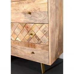 Naturoo Commode Yearby - Manguier massif - Manguier / Doré 9 Naturoo Commode Yearby - Manguier massif - Manguier / Doré -Meubles de salon Soldes 1000359925 220713 030 DETAILS P000000001000359925