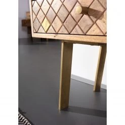 Naturoo Meuble TV Yearby - Manguier massif - Manguier / Doré -Meubles de salon Soldes 1000359927 220713 035 DETAILS P000000001000359927