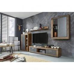 Trendteam Ensemble meubles TV jazz I (4 éléments) - Imitation bois ancien / Anthracite -Meubles de salon Soldes 1000362848 220623 024 MOOD DETAILS P000000001000362848 mood