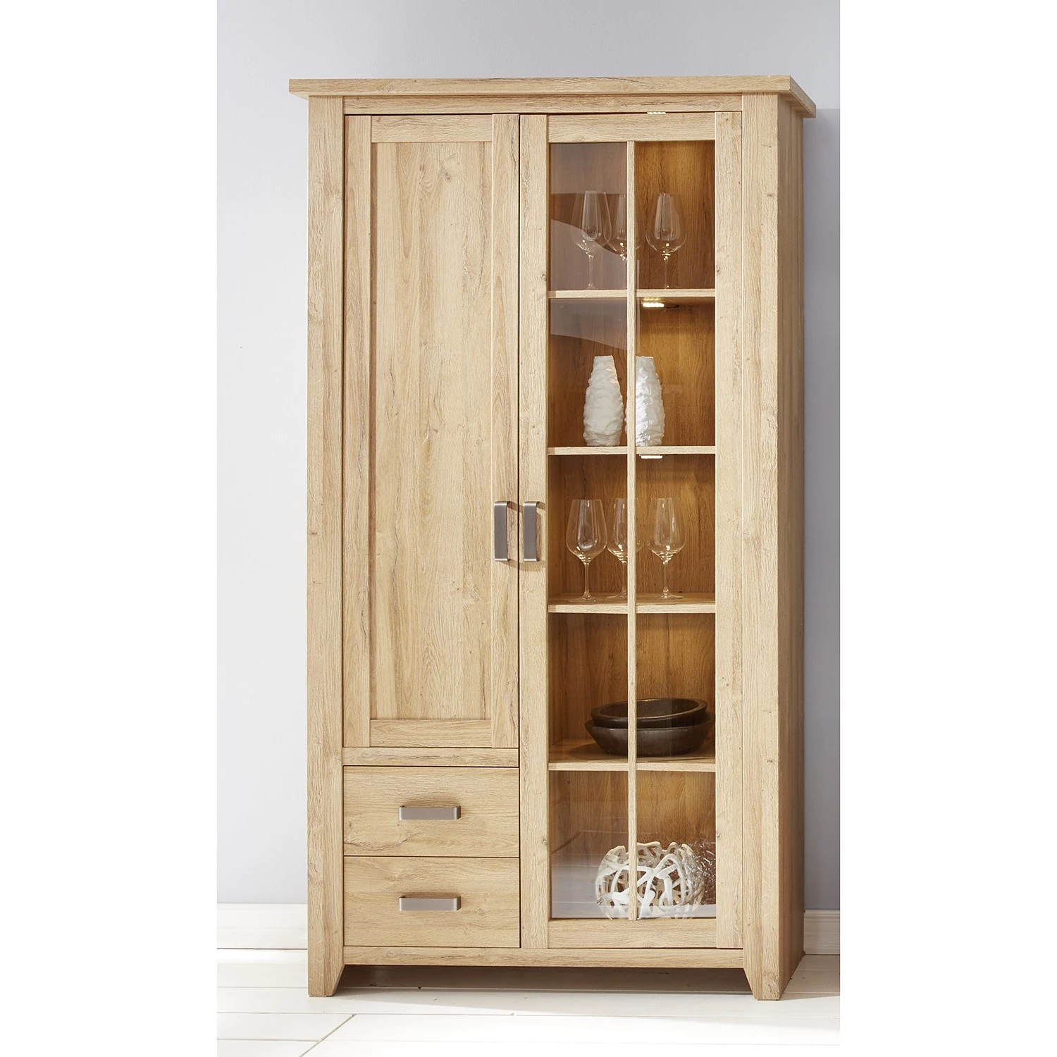 Trendteam Ensemble meubles TV Canyon (2 éléments) - Imitation vieux chêne 4 Trendteam Ensemble meubles TV Canyon (2 éléments) - Imitation vieux chêne – Image 2