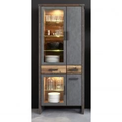 Trendteam Ensemble meubles TV Prime II (3 élém.) - Imitation béton / Imitation vieux bois -Meubles de salon Soldes 1000362860 220623 022 MOOD DETAILS P000000001000362860 mood