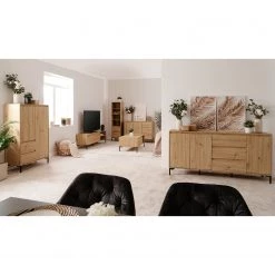 Loftscape Buffet Brochet I - Imitation chêne / Noir 17 Loftscape Buffet Brochet I - Imitation chêne / Noir -Meubles de salon Soldes 1000363057 220704 022 MOOD DETAILS P000000001000363057 mood