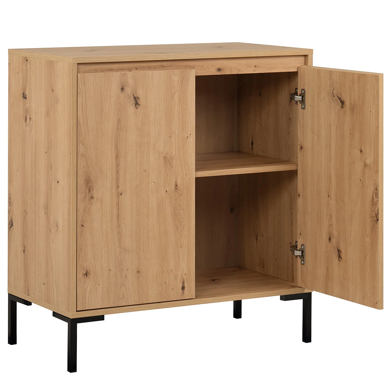 Loftscape Buffet Brochet I - Imitation chêne / Noir 8 Loftscape Buffet Brochet I - Imitation chêne / Noir – Image 6