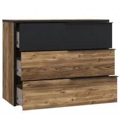 Loftscape Commode Huy - Imitation pin des Alpes / Noir 16 Loftscape Commode Huy - Imitation pin des Alpes / Noir -Meubles de salon Soldes 1000363079 220819 030 DETAILS P000000001000363079