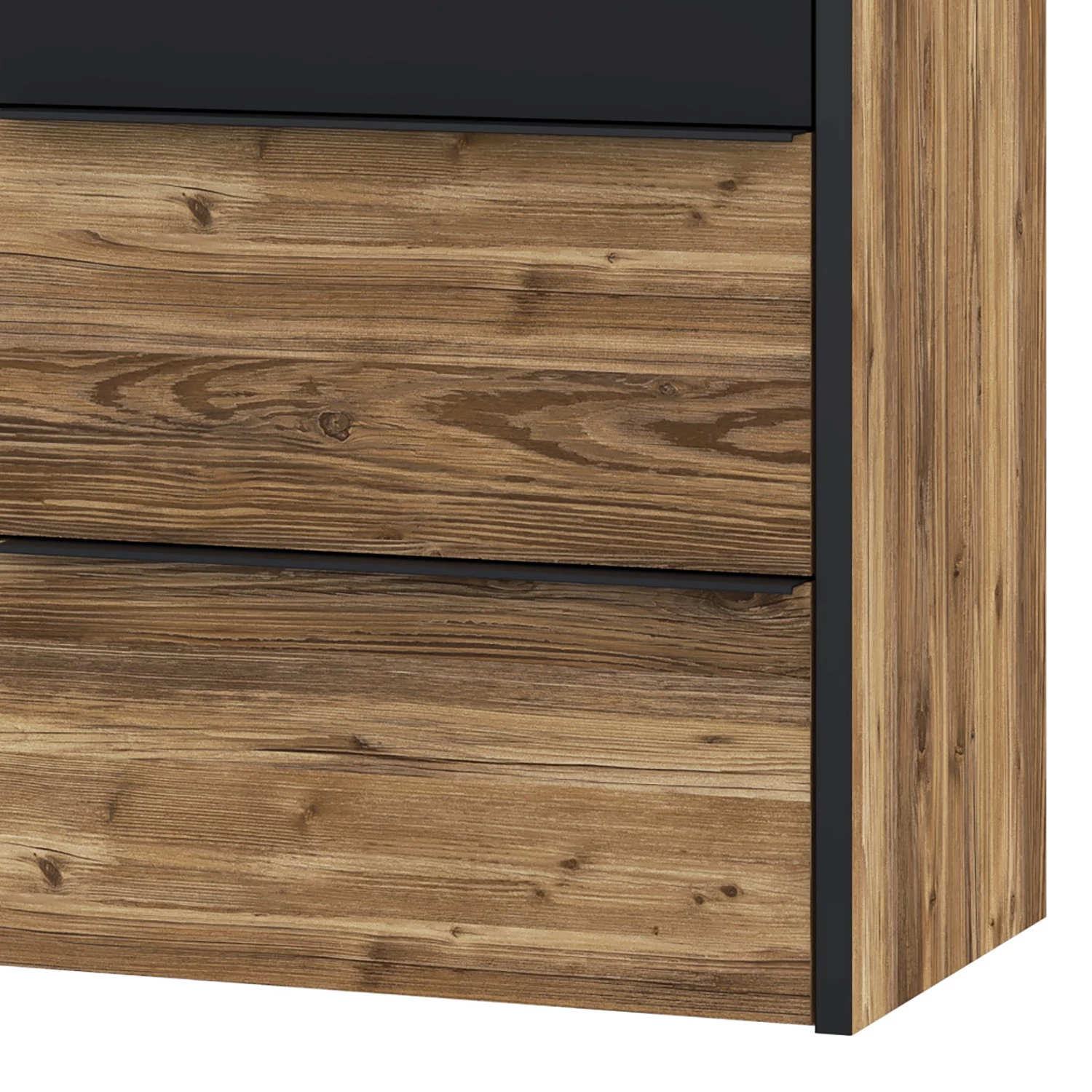 Loftscape Commode Huy - Imitation pin des Alpes / Noir 12 Loftscape Commode Huy - Imitation pin des Alpes / Noir – Image 10