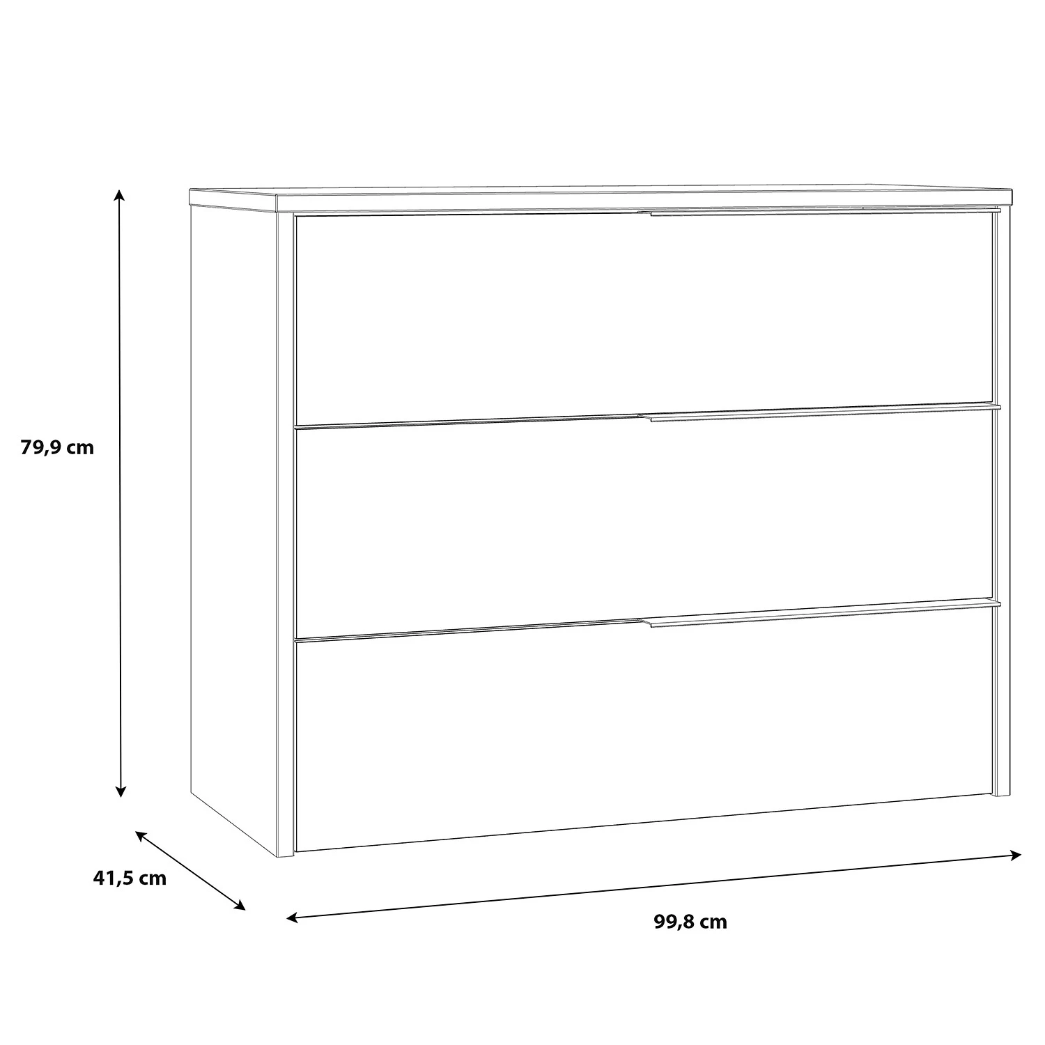 Loftscape Commode Huy - Imitation pin des Alpes / Noir 13 Loftscape Commode Huy - Imitation pin des Alpes / Noir – Image 11