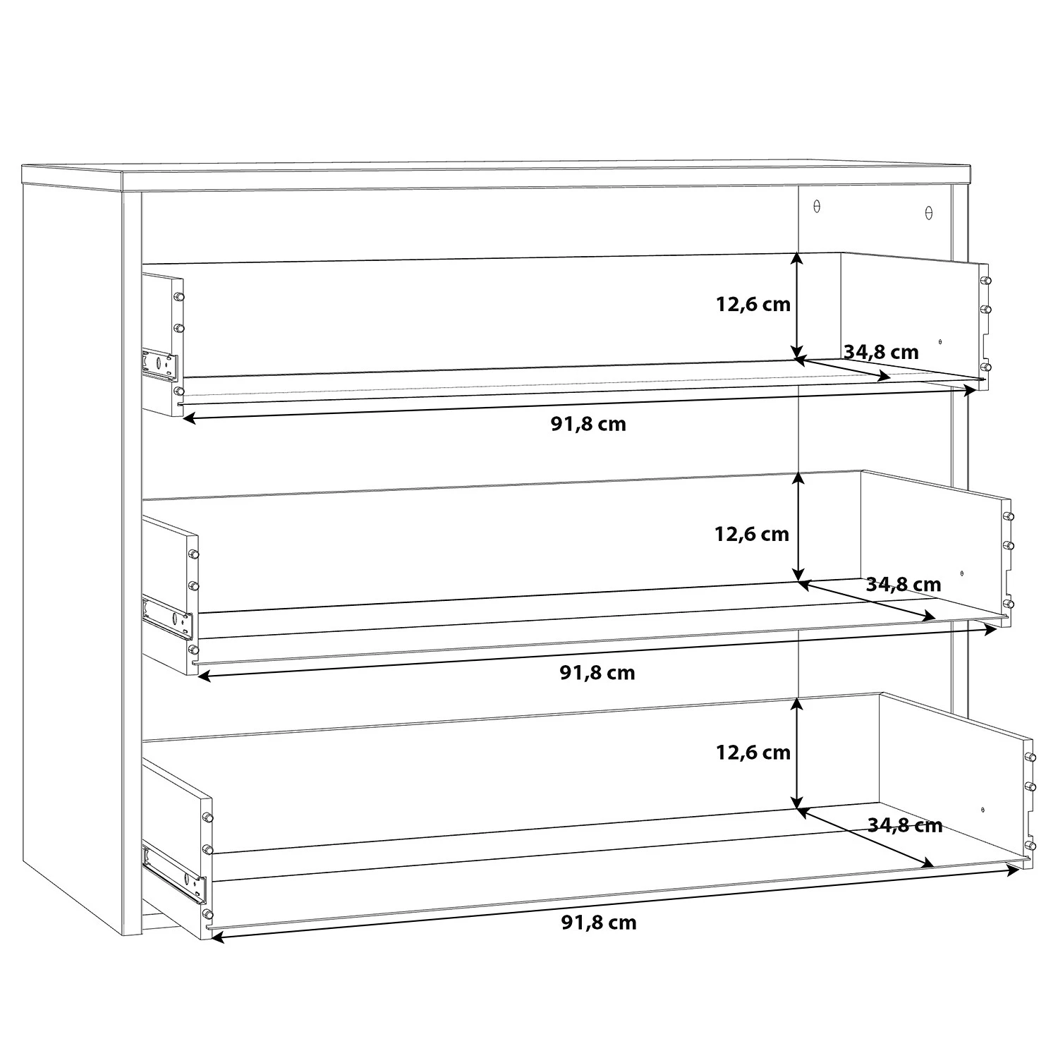 Loftscape Commode Huy - Imitation pin des Alpes / Noir 14 Loftscape Commode Huy - Imitation pin des Alpes / Noir – Image 12