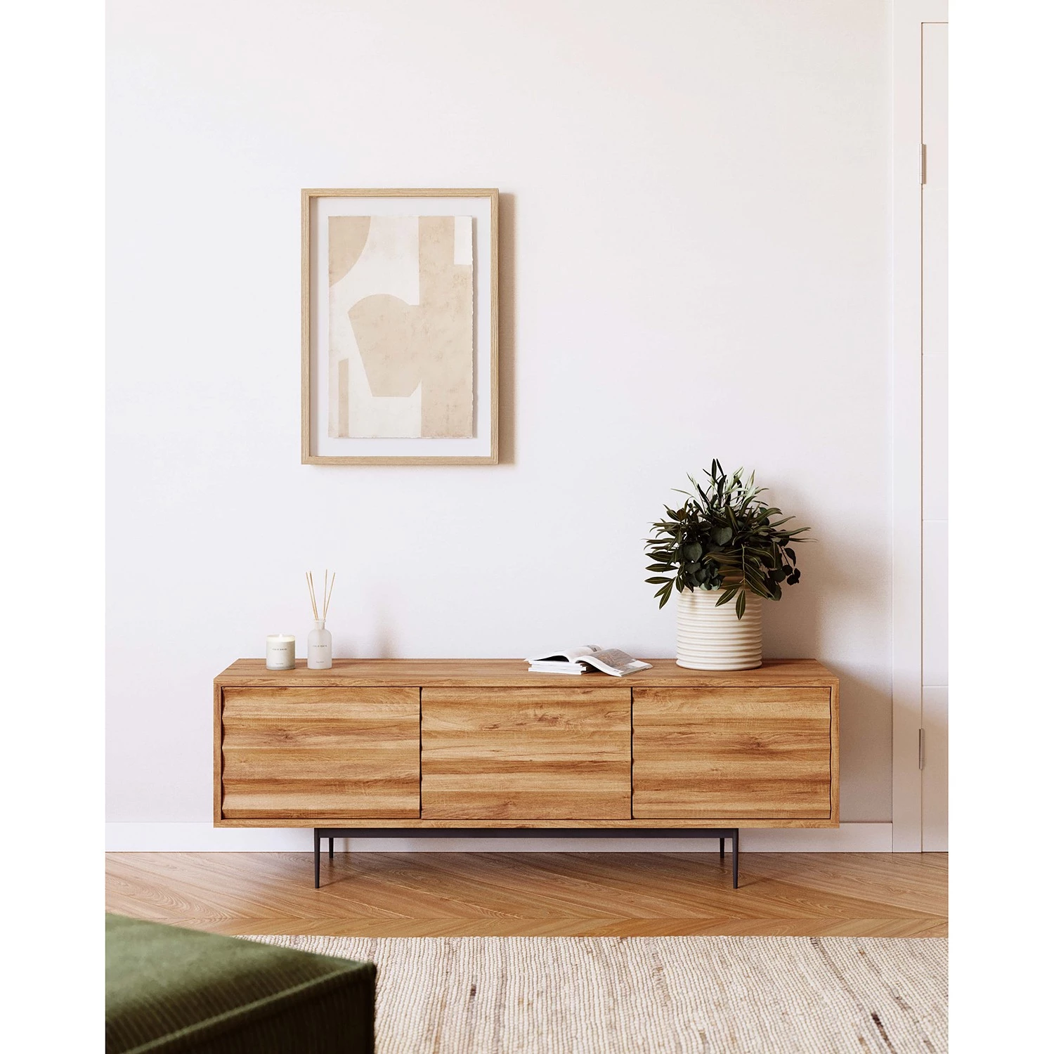 Red Living Meuble TV Bela-Bela - Acacia massif 4 Red Living Meuble TV Bela-Bela - Acacia massif – Image 2