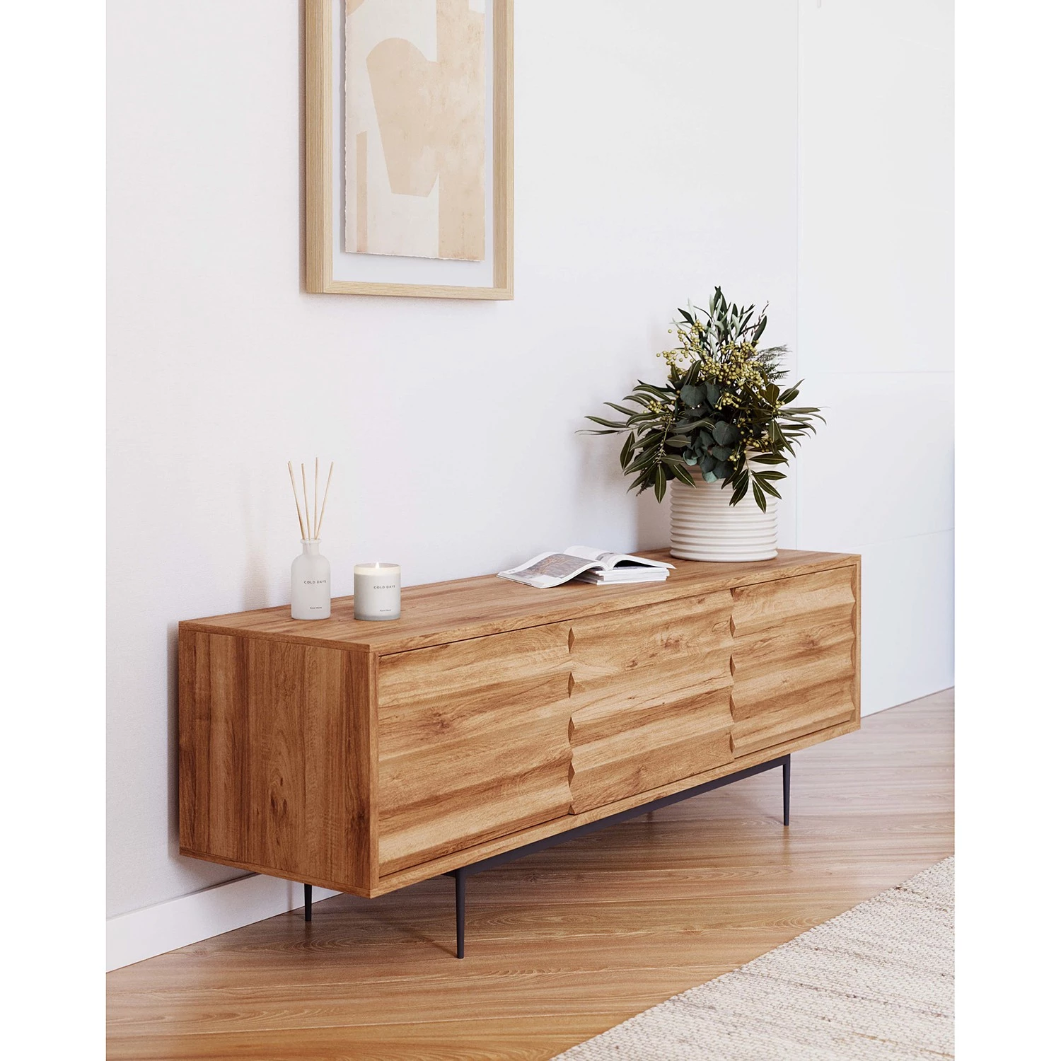 Red Living Meuble TV Bela-Bela - Acacia massif 5 Red Living Meuble TV Bela-Bela - Acacia massif – Image 3