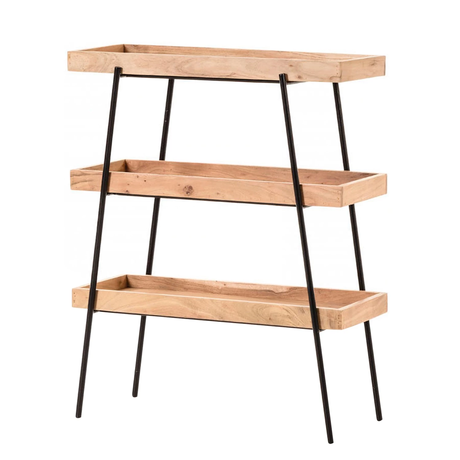 Red Living Étagère Beitbridge I - Acacia massif / Métal - Acacia / Noir 3 Red Living Étagère Beitbridge I - Acacia massif / Métal - Acacia / Noir