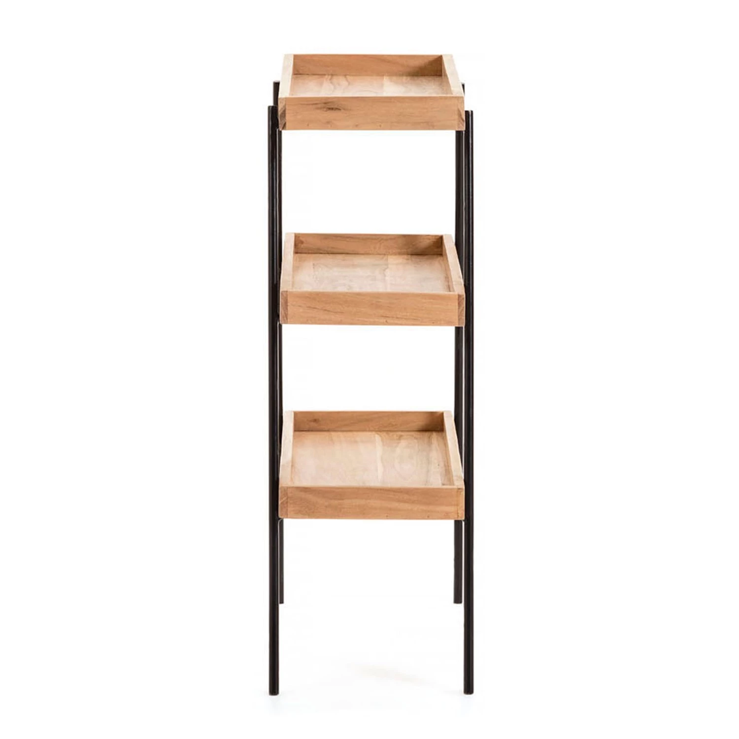 Red Living Étagère Beitbridge I - Acacia massif / Métal - Acacia / Noir 7 Red Living Étagère Beitbridge I - Acacia massif / Métal - Acacia / Noir – Image 5