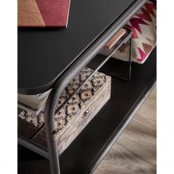 Loftscape Banc TV Kathu - Acier - Noir -Meubles de salon Soldes 1000363960 220714 050 DETAILS P000000001000363960