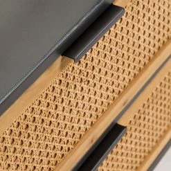 Red Living Meuble TV Kisumu - Cannage / Fer - Marron / Noir 26 Red Living Meuble TV Kisumu - Cannage / Fer - Marron / Noir -Meubles de salon Soldes 1000363963 220714 065 DETAILS P000000001000363963